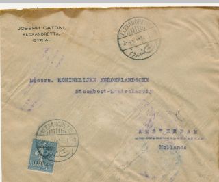 Cover Alexandretta To Amsterdam Syria Ottoman Turkey Iskenderun Hatay 1924