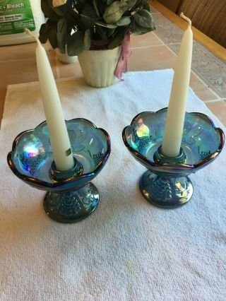 Indiana Blue Grape Harvest Candle Holders