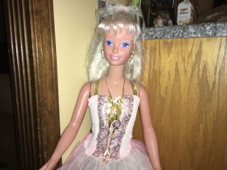 1992 Mattel My Size Barbie Doll 38 " Tall Blond Blue Eyes White Teeth,  Jewelry