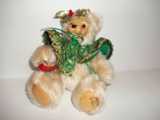 Collectible Bear Robert Raikes Holly Limited 34/50 Signed Numbered Christmas 7 "