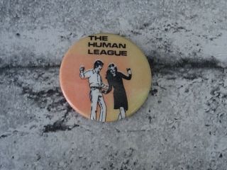 Human League Vintage Pin Badge 1980 