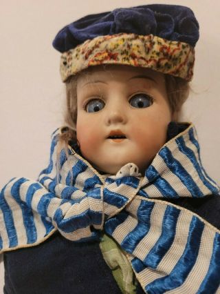 Antique Armand Marseille 370 A.  M.  Dep German Bisque Lady Doll 21 " With Teeth