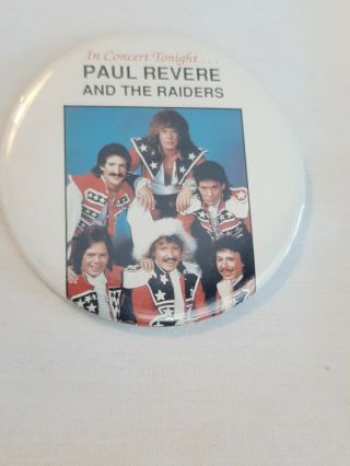 Paul Revere And The Raiders Concert Pin
