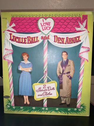 1953 " I Love Lucy  Lucille Ball & Desi Arnaz " Paper Dolls - Uncut &