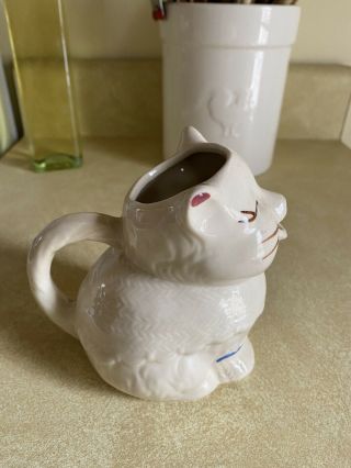 USA Pottery Shawnee Puss ' n Boots Cat Creamer Milk Pitcher Vintage 3