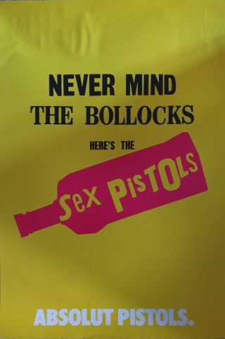 Sex Pistols - Nmtb Jamie Reid Promo Poster - Absolut Pistols 2002