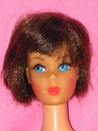 Vintage Mattel - 1966 Brunette Barbie Doll Made In Japan