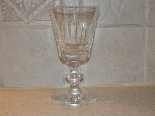 Libbey Rock Sharpe Glass Raleigh Pattern Wine Stem 5 1/4 "