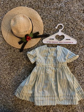 Pleasant Company American Girl Kirsten Summer Dress And Straw Hat (retired)