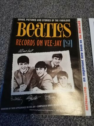 Beatles Records On Vee - Jay.  Avertising Supplement For The Book By Bruce Spizer