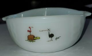 Vintage Wizard Of Id Comic Strip Cereal Bowl Fire King/anchor Hocking