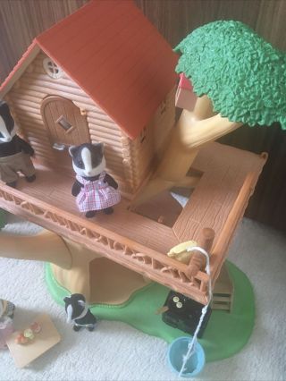Sylvanian families tree house and Badger family 2