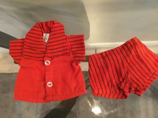 Doll Clothing Terri Lee Tiny Jerri Lee 2 Piece Red And Black Family Outfit Tagge