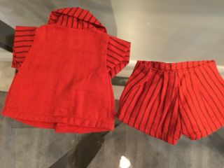 Doll Clothing Terri Lee Tiny Jerri Lee 2 piece Red and Black Family Outfit tagge 2