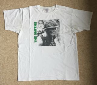 The Smiths Morrissey T - Shirt Meat Is Murder White Large Cotton