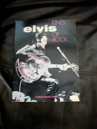 Elvis Presley Sheet Music Book King Of Rock 8 Songs Carlin Music Comp