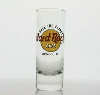 Hard Rock Cafe Honolulu Shot Glass 4 " Tall
