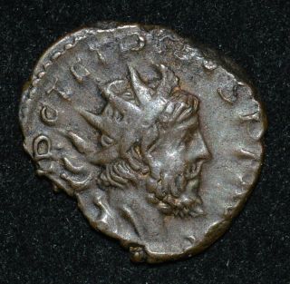 Roman Coin,  Gallic Empire,  Tetricus Ae Antoninianus Comes Avg Rev Victory