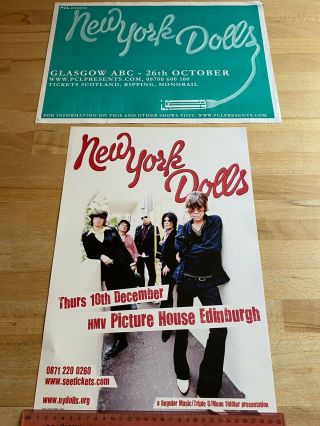 York Dolls 2 Scottish Tour Posters 2006,  2009 W/ Great Group Photo