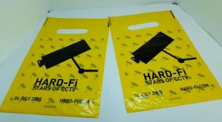 Hard - Fi Small Promo Carrier Bags X 2 Stars Of Cctv 7 " Single Size Hardbag7 Rare