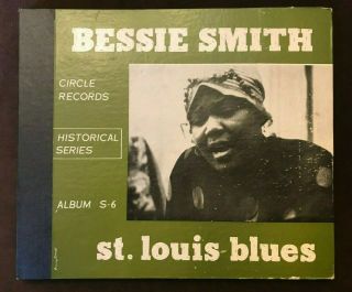 Bessie Smith 2 Rpm 78 Album Book Circle Records Historical Series Album S - 6