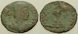 046.  Roman Bronze Coin.  Constans I.  Ae - 3.  Siscia.  Phoenix.  Fine