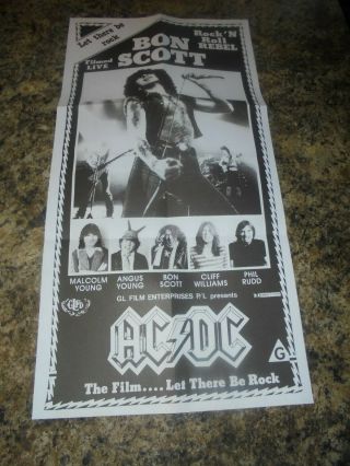 Acdc Bon Scott Let There Be Rock Movie Poster