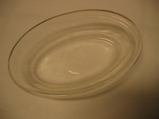 Vintage Small Oval Glasbake Clear Glass Baking Dish 475