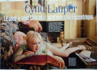 Cyndi Lauper = 4 Pages 1999 French Clipping (