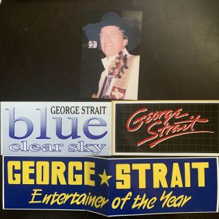 George Strait Vintage Cars Stickers And Post Card