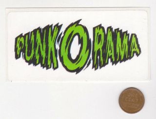 Punk O Rama Sticker - Epitaph Records - Punk Rock - Promo Decal - Vtg