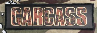 Carcass Logo Large Strip Printed Patch C043p Entombed Napalm Death