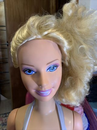 Mattel My Size Barbie Doll 38 " Tall 2005 Face Mold Very Good Played