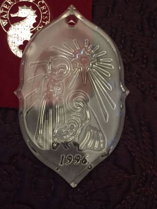 1996 Waterford Crystal 1st Ed Songs Of Christmas Silent Night Ornament
