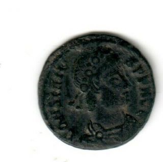 Ancient Roman Bronze Coin.  Constans I
