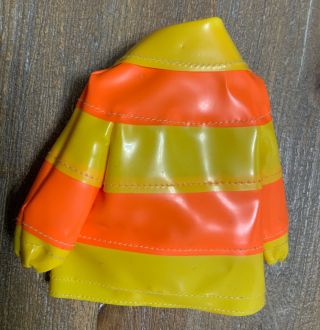 Vintage FRANCIE - Clam Diggers 1258 1966 - Yellow Orange Vinyl Jacket Hat Set 3