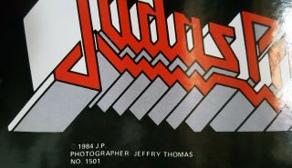 Judas Priest 1984 group poster 23 x 34 1/2 apprx / 2