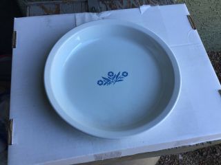 Vintage Corning Ware P - 309 Cornflower Blue Pattern Pie Plate Dish,  9 " X 1 1/4 "