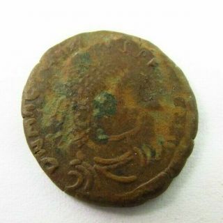 Ancient Roman Magnus Maximus Bronze Coin Circa 383 - 388 Ad (335)