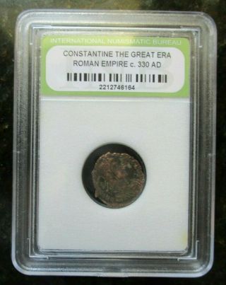 Slabbed Ancient Roman Constantine The Great Coin C330 Ad Exact Coin Shown