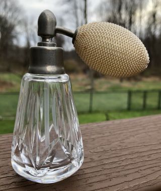 Waterford Crystal PERFUME ATOMIZER BOTTLE w/ BULB 4 