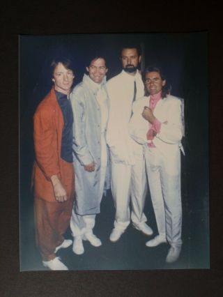 The Monkees Backstage,  1986.  8x10 Color Photo By Michael Bush [m4]