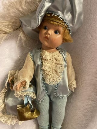 Vintage Vogue Ginny Plastic Painted Eye Toodles Prince Charming W/pillow Toodles