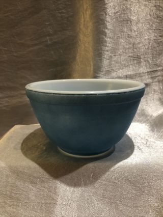 Vintage Pyrex Blue Small Nesting Bowl 5 1/2 " Diameter