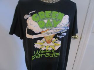 Green Day Dookie Shirt Extra Large Xl Welcome To Paradise Tee