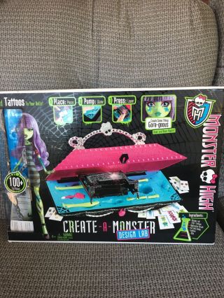 Monster High Create A Monster Design Lab Toy Set With Doll