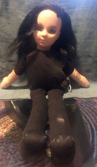 Vintage 1964 Mattel Scooba Doo Pull String Doll Mute Goth Halloween
