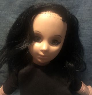 Vintage 1964 Mattel Scooba Doo Pull String Doll Mute Goth Halloween 2