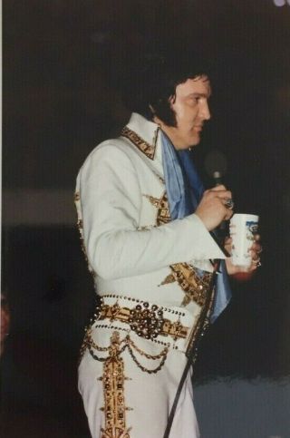 Elvis Presley Concert Photo Knoxville Tn May 20 1977 Bob Heis Stamped