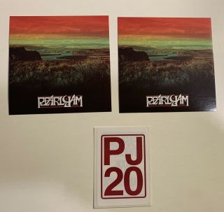 Pearl Jam Live At The Gorge Live,  Twenty 3 Promo Stickers For Cd/dvd Eddie Vedder